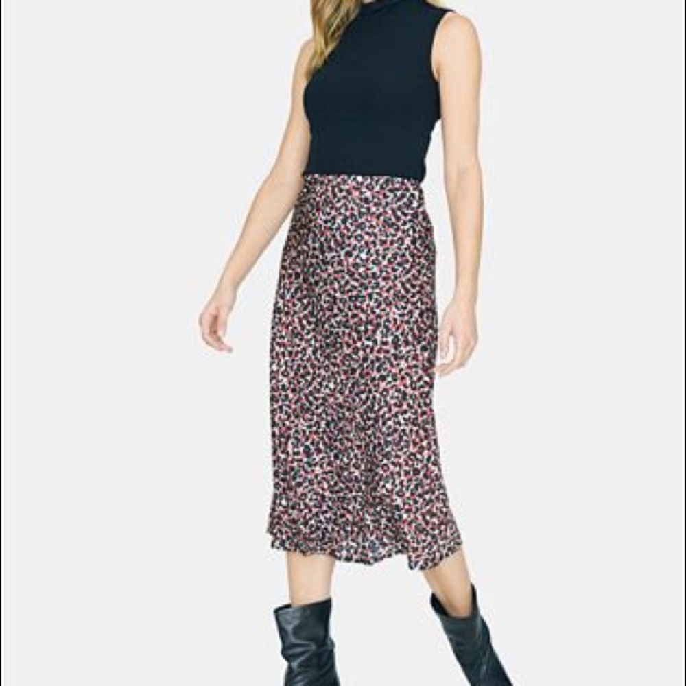 NWT Sanctuary Animal Print Midi Skirt.